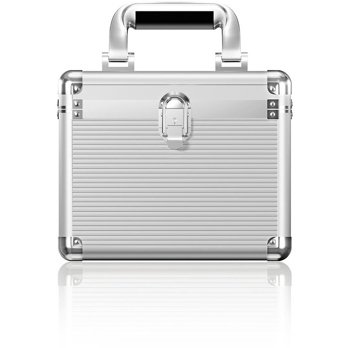 ICY BOX IB-AC628 Maleta Transporte Discos Duros Externos 2.5" 3.5" Metal/Plástico Plata para 10 Unidades