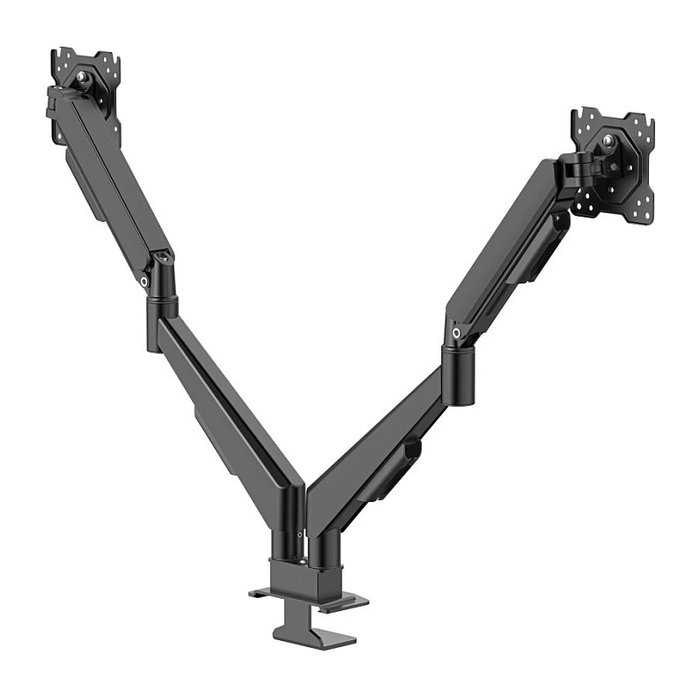 Hama Soporte para 2 Monitores 17-35'' con Resorte de Gas Negro