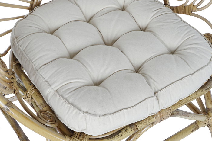 DKD Home Decor Sillon Colonial Bali 24 radhika Ratan Algodon Marron Blanco 84 x 70 x 90 cm DKD Home Decor Sillon Colonial Bali 24 radhika Ratan Algodon Marron Blanco 84 x 70 x 90 cm