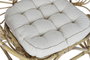 DKD Home Decor Sillon Colonial Bali 24 radhika Ratan Algodon Marron Blanco 84 x 70 x 90 cm