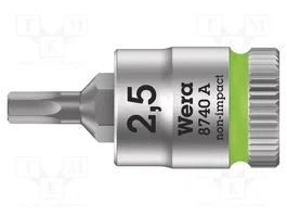 WERA Vaso Allen-bit Hex-Plus HEX 2,5mm 1/4 Zyklop