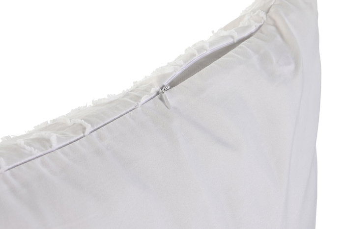 DKD Home Decor Cojin Boho Blanco 45 x 45 x 45 cm (2 Unidades)