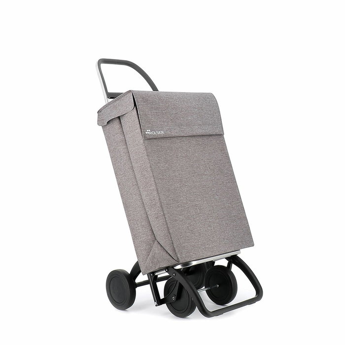 Rolser Carro de la compra jean tweed 4 ruedas gris