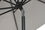 DKD Home Decor Parasol para Terraza y Jardín Gris 265x265x250 cm Reclinable UV 50+ con Mástil 38mm