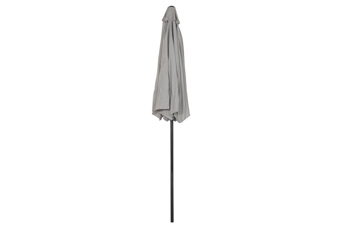 DKD Home Decor Parasol para Terraza y Jardín Gris 265x265x250 cm Reclinable UV 50+ con Mástil 38mm