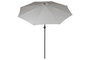 DKD Home Decor Parasol para Terraza y Jardín Gris 265x265x250 cm Reclinable UV 50+ con Mástil 38mm