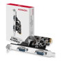 Axagon PCEA-S2N Adaptador PCIe con 2 puertos serie - ASIX AX99100