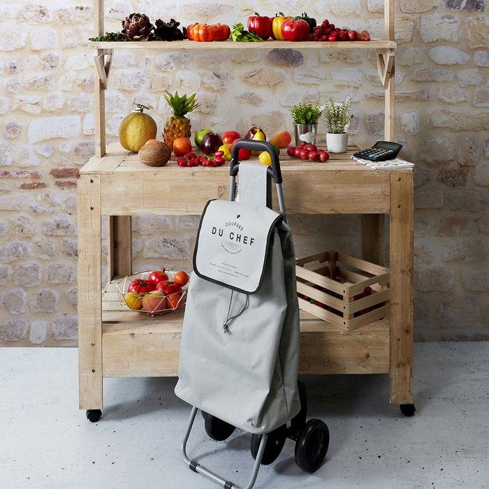 Entre Temps Carro Compra 4 Ruedas Du Chef Poliéster