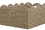 DKD Home Decor Cesta Balines Natural 34 x 20 x 45 cm, Set de 4 Piezas (2 Unidades) - Hecho de Seagrass y Metal