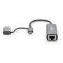 Digitus Adaptador USB-C/USB-A a 2.5G Ethernet DN-3028 Gris