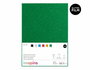 Innspiro Set de 5 Láminas de Goma EVA Verde con Purpurina 20x30 cm