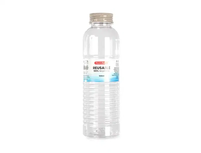 Plasticforte Botella Portaliquidos Rio 550ml Plástico Reciclable Transparente