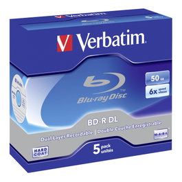 Verbatim BD-R Blu-ray 50GB 6x Pack de 5
