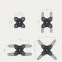 TOOQ Soporte de Pared para Pantallas 13-43 Pulgadas, Negro