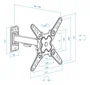 Tooq Soporte de Pared LP1343TN-B para Pantallas de 13-43 pulgadas