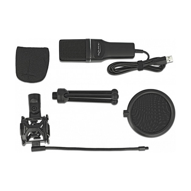 DeLOCK Conjunto de micrófono de condensador USB 66331 DeLOCK Conjunto de micrófono de condensador USB 66331