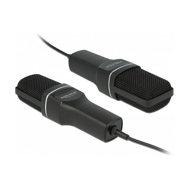 DeLOCK USB Kondensator Mikrofon Set - Mikrofon de Condensador USB para Podcasting, Gaming y Canto