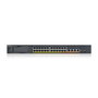 Zyxel XMG1930-30HP Switch Gestionado L3, 24 Puertos 2.5G Ethernet Multigig, 4 Puertos 10G, PoE++ 700W, Montaje Rack 1U, Negro