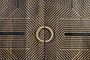Armario Home ESPRIT Negro Dorado Natural Madera 85 x 38 x 134 cm