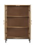 Armario Home ESPRIT Negro Dorado Natural Madera 85 x 38 x 134 cm