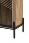 Armario Home ESPRIT Negro Dorado Natural Madera 85 x 38 x 134 cm