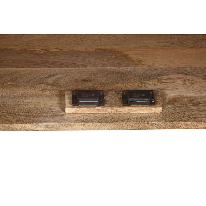 DKD Home Decor Armario de Madera de Mango Tallado Negro