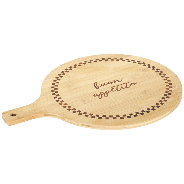 Home Deco Factory Tabla para Pizza de Bambú Diámetro 33 cm