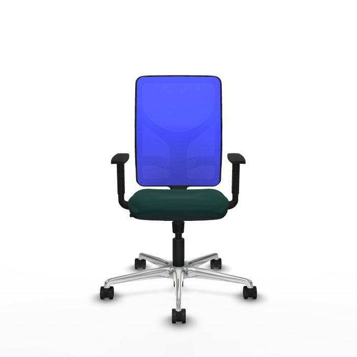 PIQUERAS Y CRESPO Silla de oficina Motilla con mecanismo Sincro, Verde botella y Azul PIQUERAS Y CRESPO Silla de oficina Motilla con mecanismo Sincro, Verde botella y Azul
