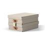 Leitz Pack de 2 Cajas de Almacenaje de Cartón Mediana Baja, Beige