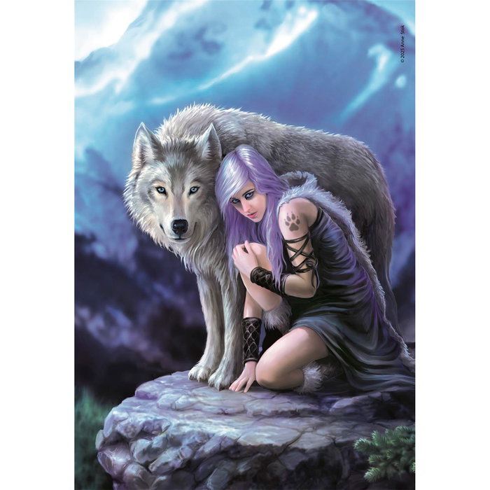 Clementoni Puzzle 1000 Piezas Anne Stokes Protector 39958 - Para Adultos (+14 años), 70x50 cm