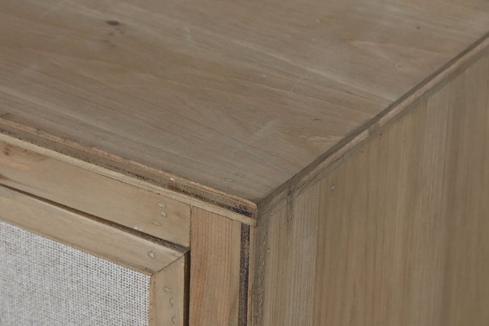 DKD Home Decor Cajonera Lino Cajon Tradicional 100 x 35 x 81 cm