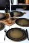 Hermia X00018266 Juego de Platos de Servicio 27 cm (6 Piezas) Gres Cerámico Color Visón