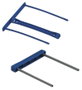 Fellowes Pro Clip Sujetapapeles de Plástico Azul 100mm