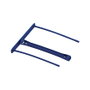 Fellowes Pro Clip Fasteners de Plástico Azul 100mm