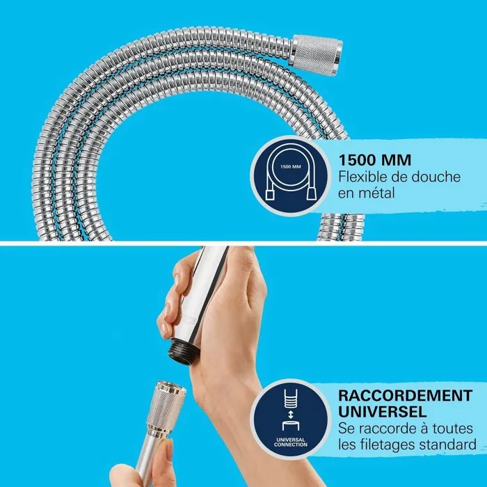 Grohe VitalioFlex Manguera de ducha 1,5 m Metal Cromo