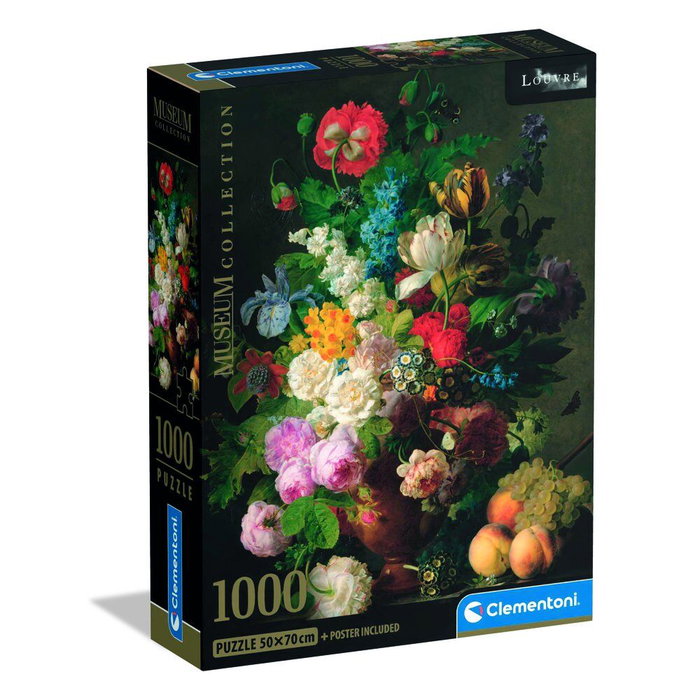 CLEMENTONI Puzzle Bowl of Flowers Van Dael Museum 1000pzs CLEMENTONI Puzzle Bowl of Flowers Van Dael Museum 1000pzs