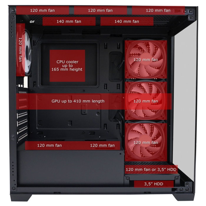 LC-Power LC-715B-ON Midi Tower Negro