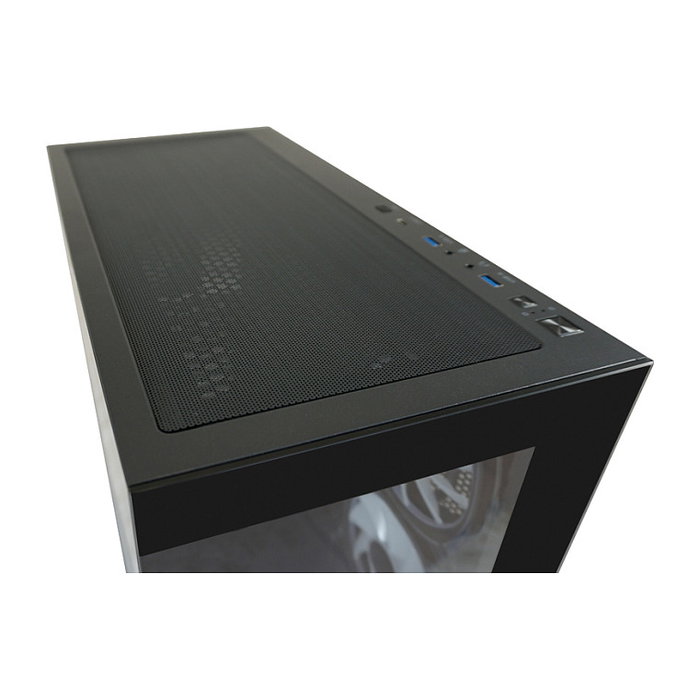 LC-Power 715B Midi Tower Negra con Ventana de Vidrio Templado para PC Gaming