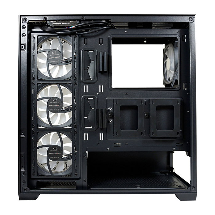 LC-Power 715B Midi Tower Negra con Ventana de Vidrio Templado para PC Gaming