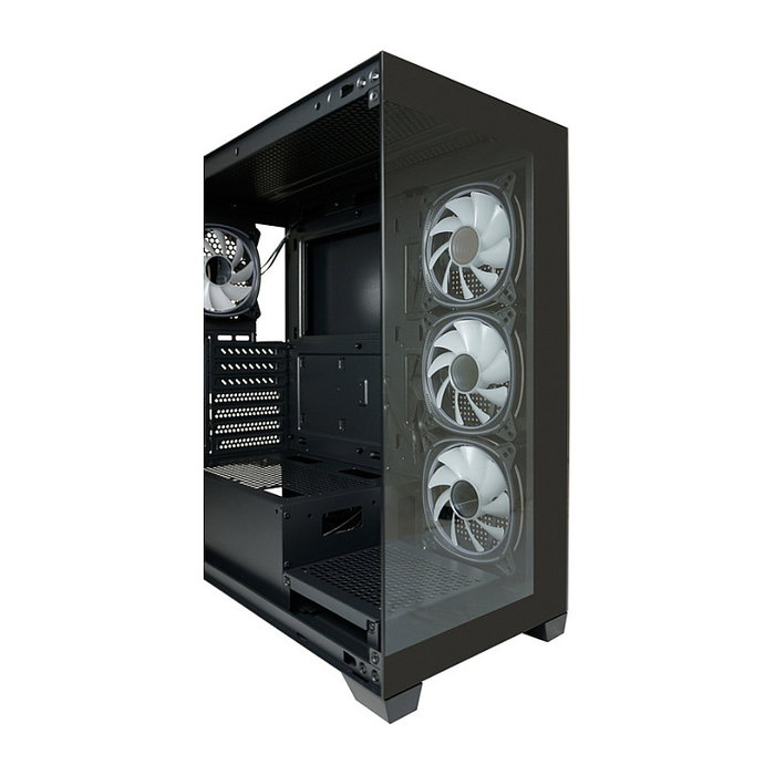 LC-Power 715B Midi Tower Negra con Ventana de Vidrio Templado para PC Gaming