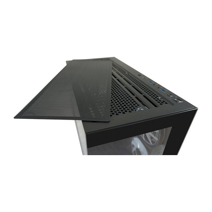 LC-Power 715B Midi Tower Negra con Ventana de Vidrio Templado para PC Gaming