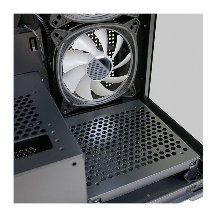 LC-Power 715B Midi Tower Negra con Ventana de Vidrio Templado para PC Gaming