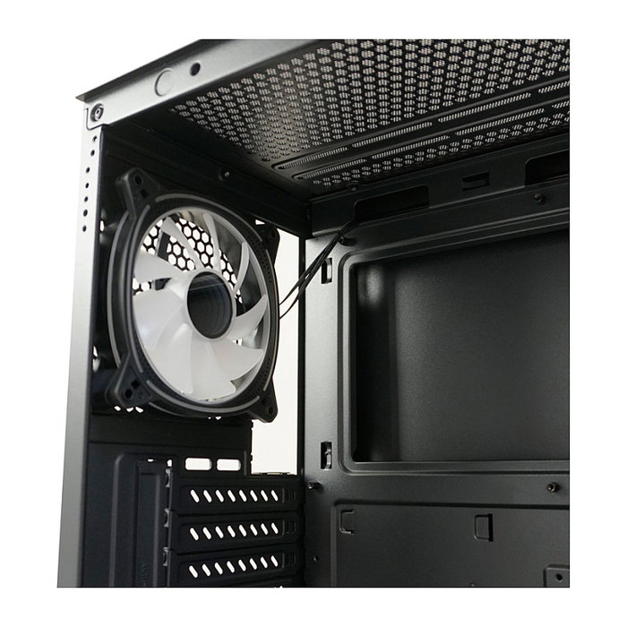 LC-Power 715B Midi Tower Negra con Ventana de Vidrio Templado para PC Gaming