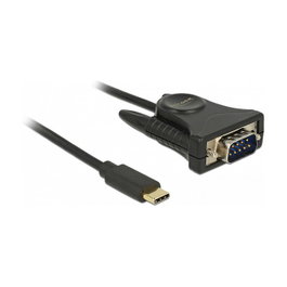 DeLOCK Adaptador USB C a RS-232 DB9 1,8 m
