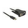 DeLOCK Adaptador USB C a RS-232 DB9 1,8 m