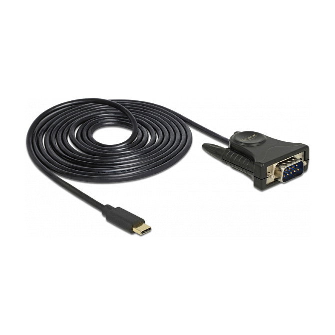 DeLOCK Adaptador USB C a RS-232 DB9 1,8 m