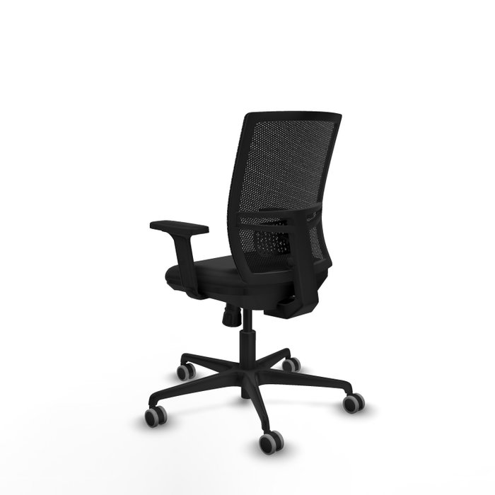 PIQUERAS Y CRESPO Silla de oficina Yunquera con mecanismo Sincro y brazos 2D