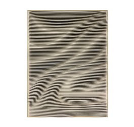 DKD Home Decor Cuadro MDF Ondas 3D Beige 75x100 cm