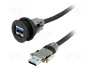 HARTING Conector hembra USB har-port 3m negro