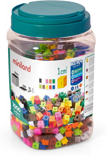 Miniland Juego de 1000 Cubos de 1 cm Surtidos Miniland Juego de 1000 Cubos de 1 cm Surtidos